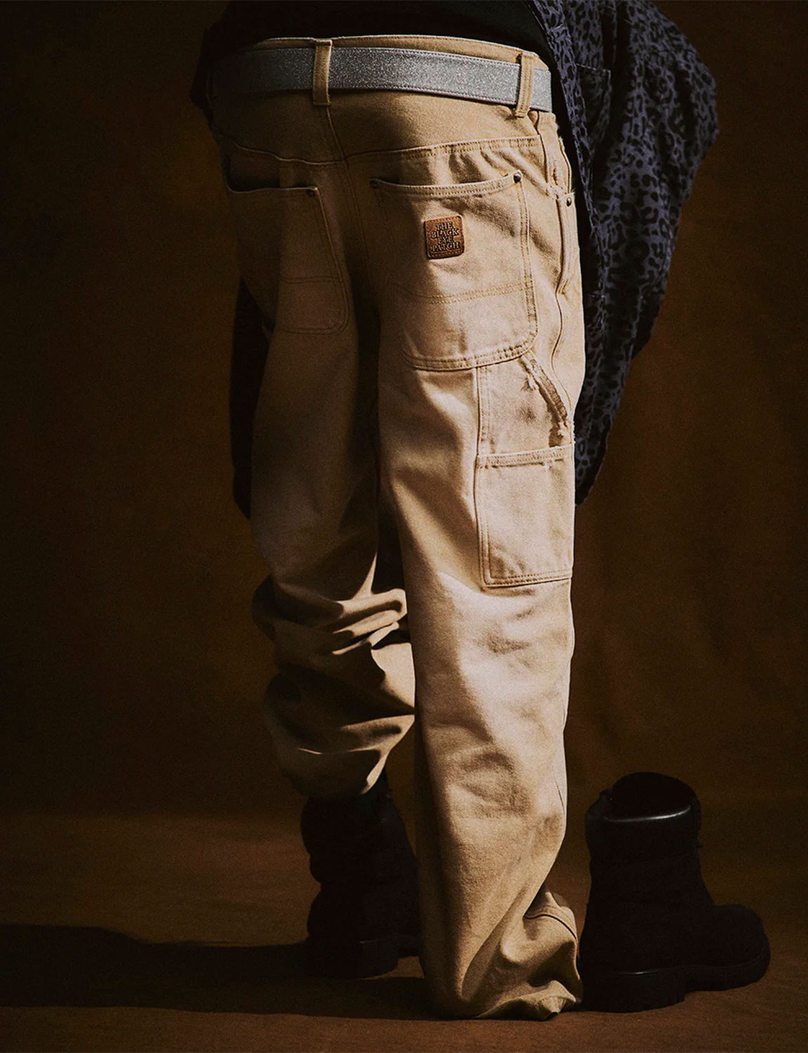 OG LEATHER PATCHED WASHED PAINTER PANTS