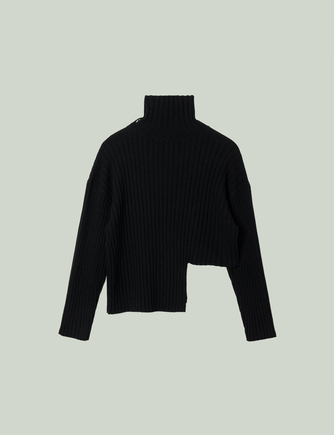 cut cut knit sweater / black