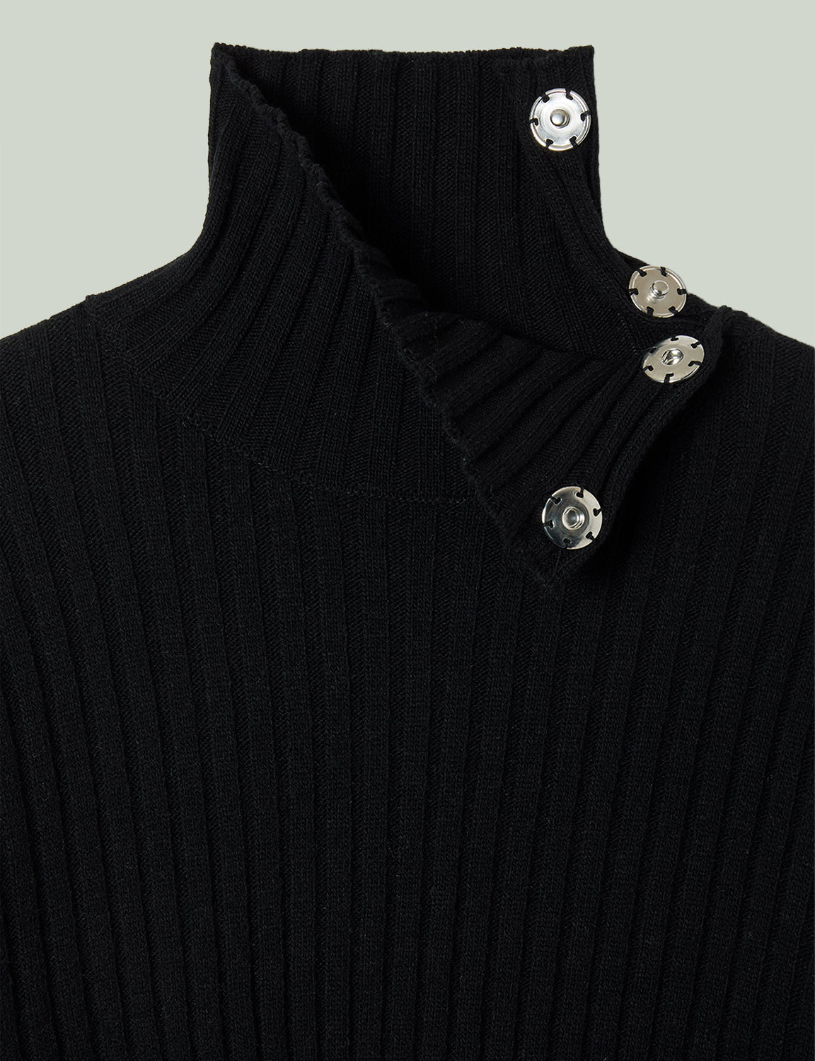 cut cut knit sweater / black