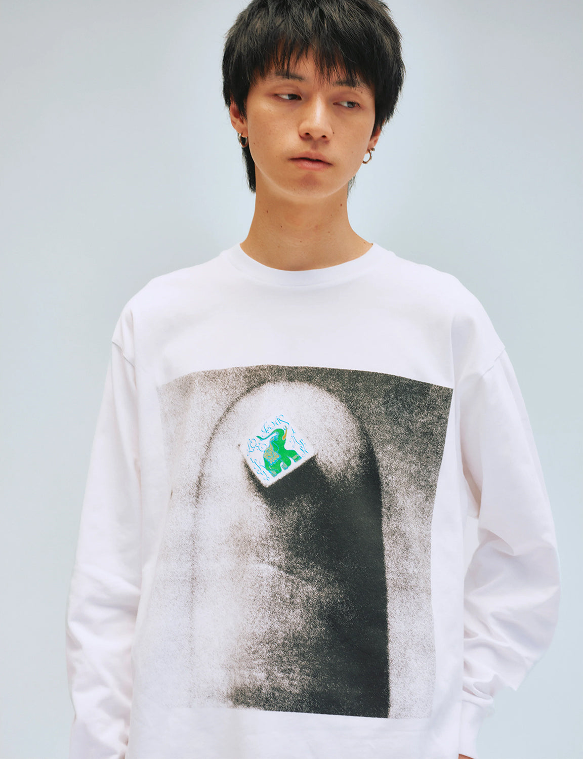 ED DAVIS - 'GREEN ELEPHANT' L/S TEE