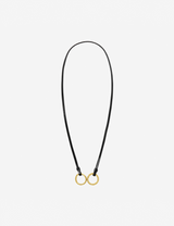 Key Necklace / black×gold