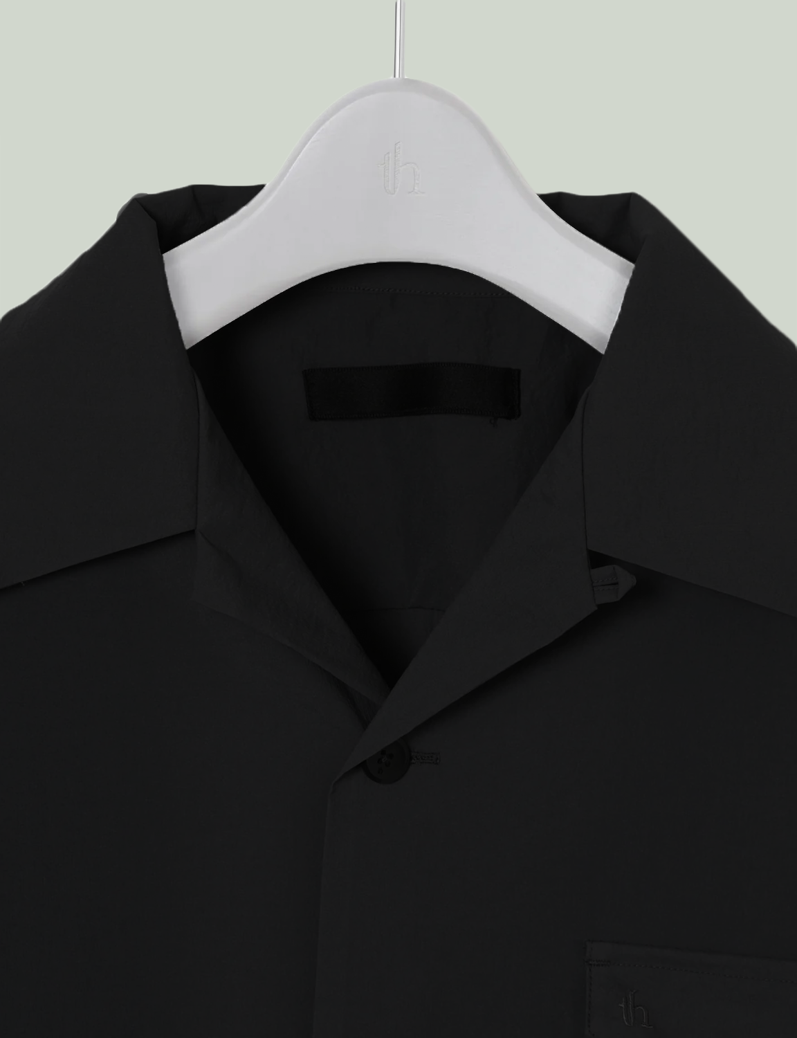 Open Collar Shirt(MID) / black