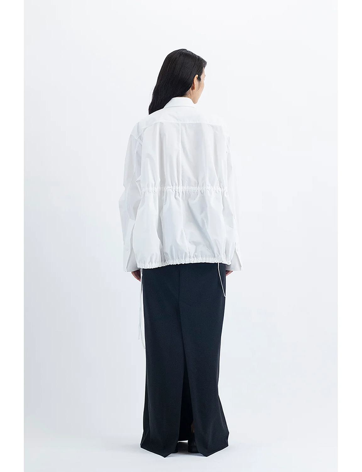 Back Open Skirt / black