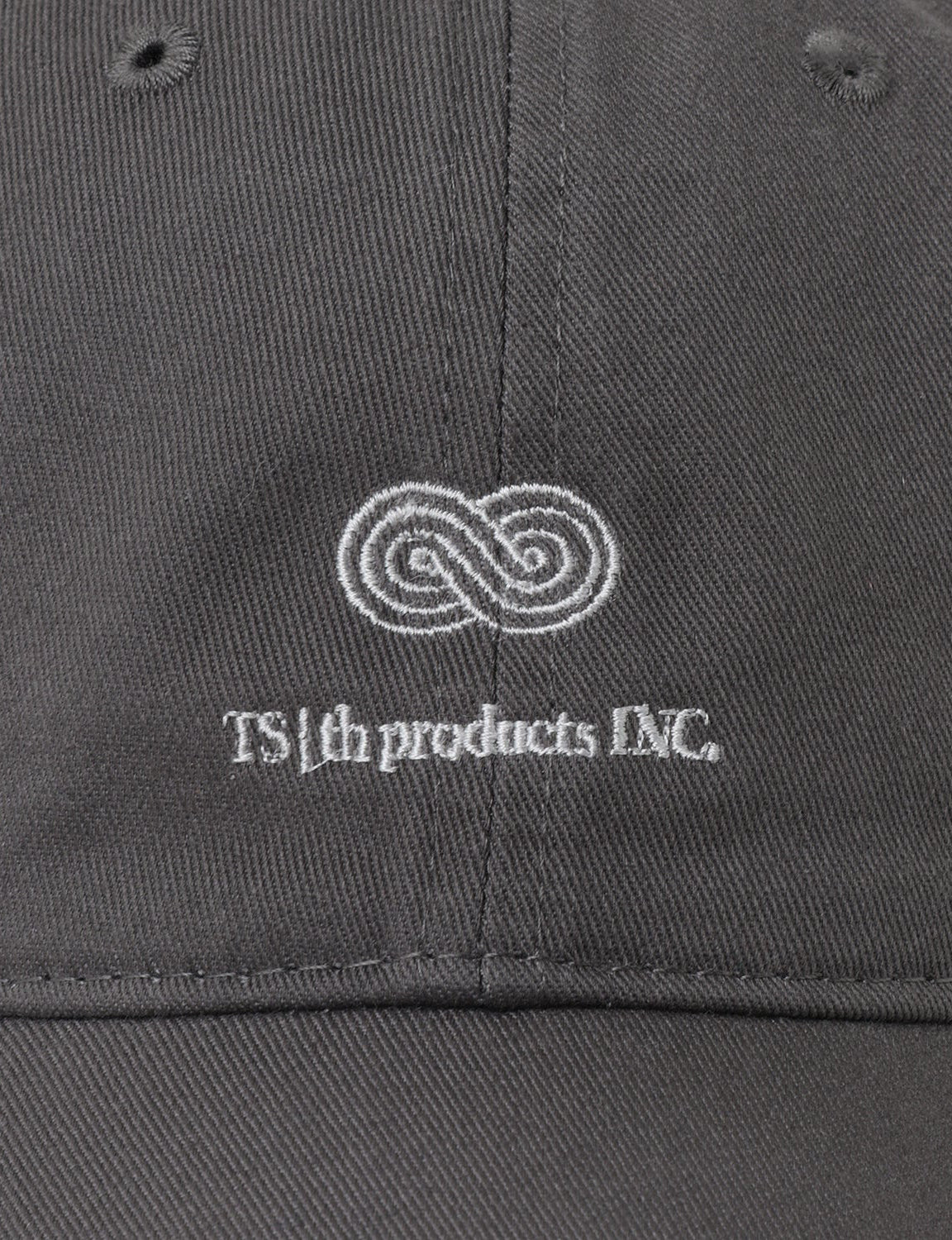 Embroidery Cap / gray × white