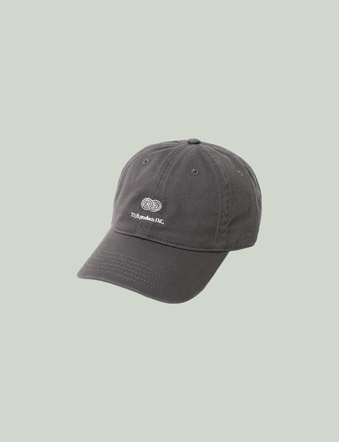 Embroidery Cap / gray × white