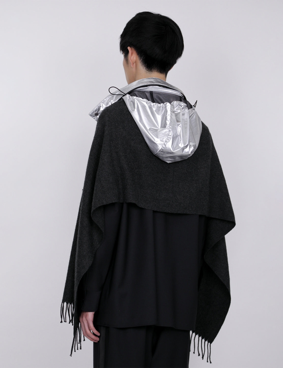 Military Hood Scarf / silver