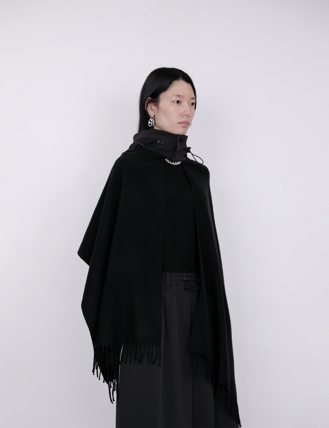 Military Hood Scarf / black
