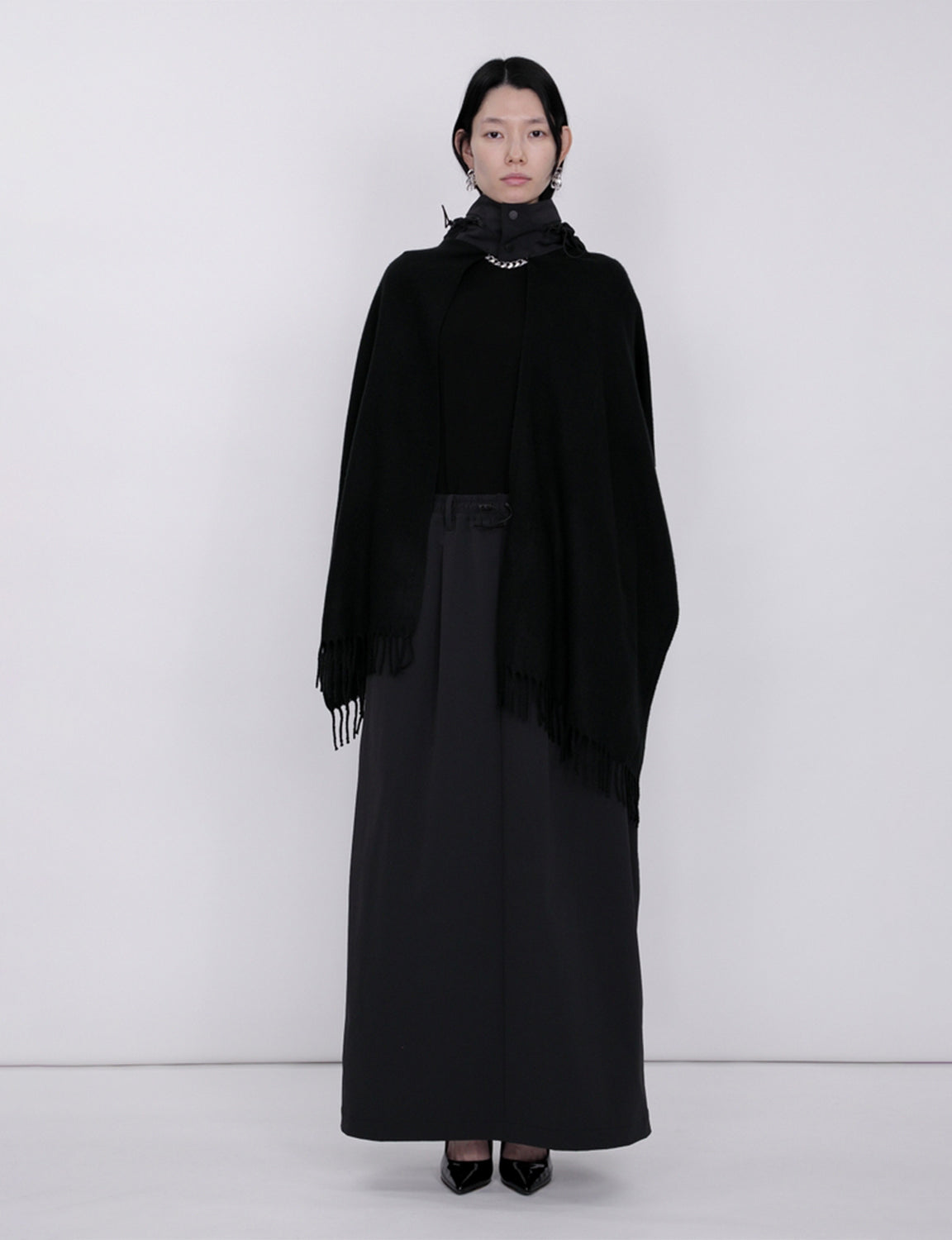 Military Hood Scarf / black