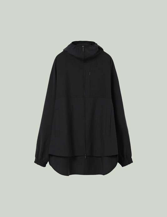 Hooded Shirt Blouson / black