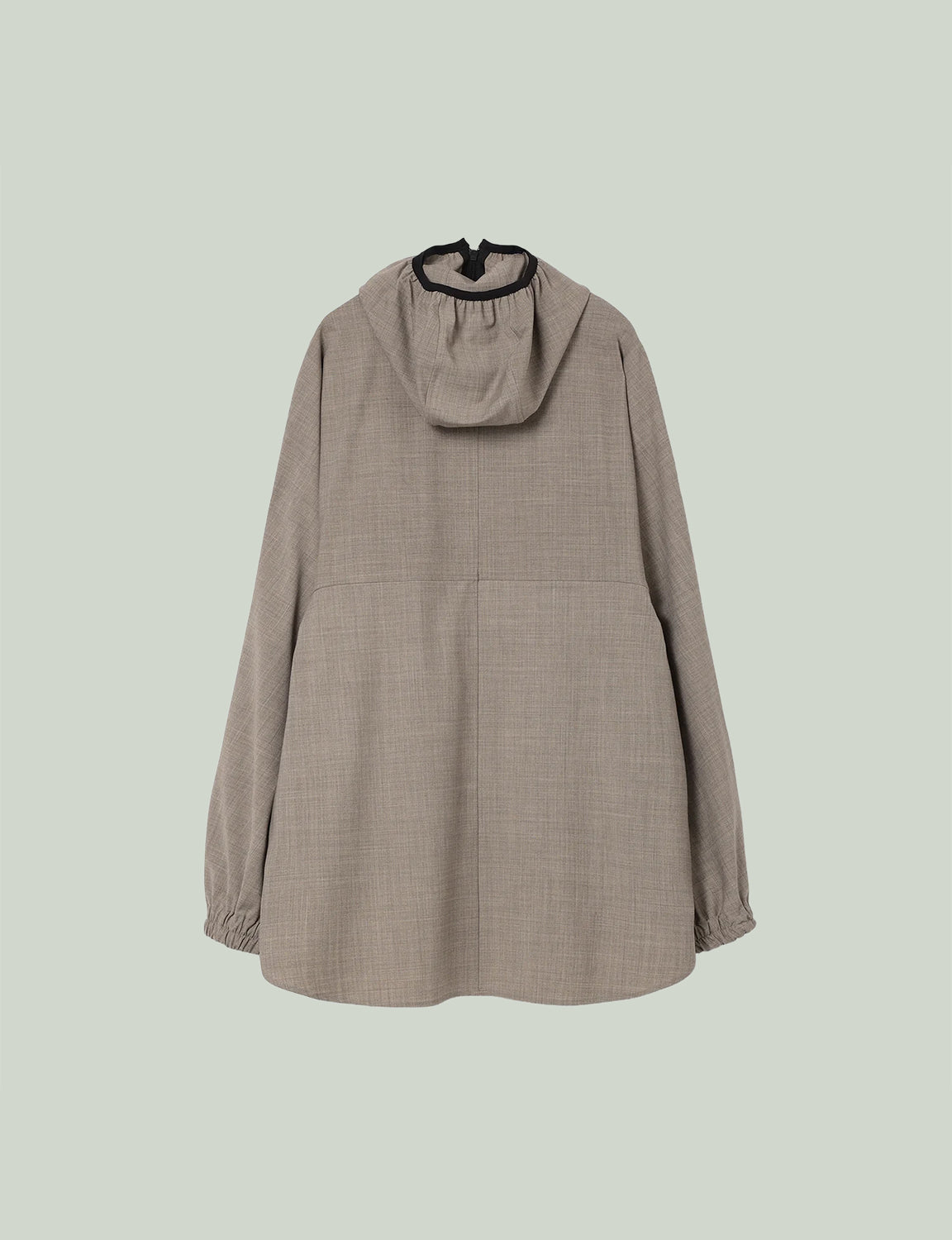 Hooded Shirt Blouson / beige
