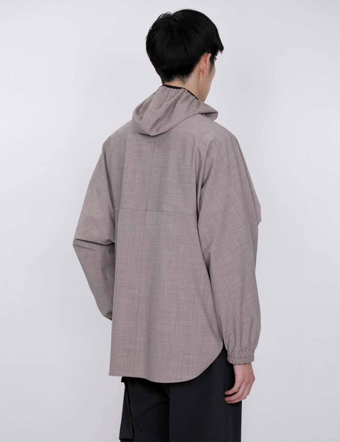 Hooded Shirt Blouson / beige