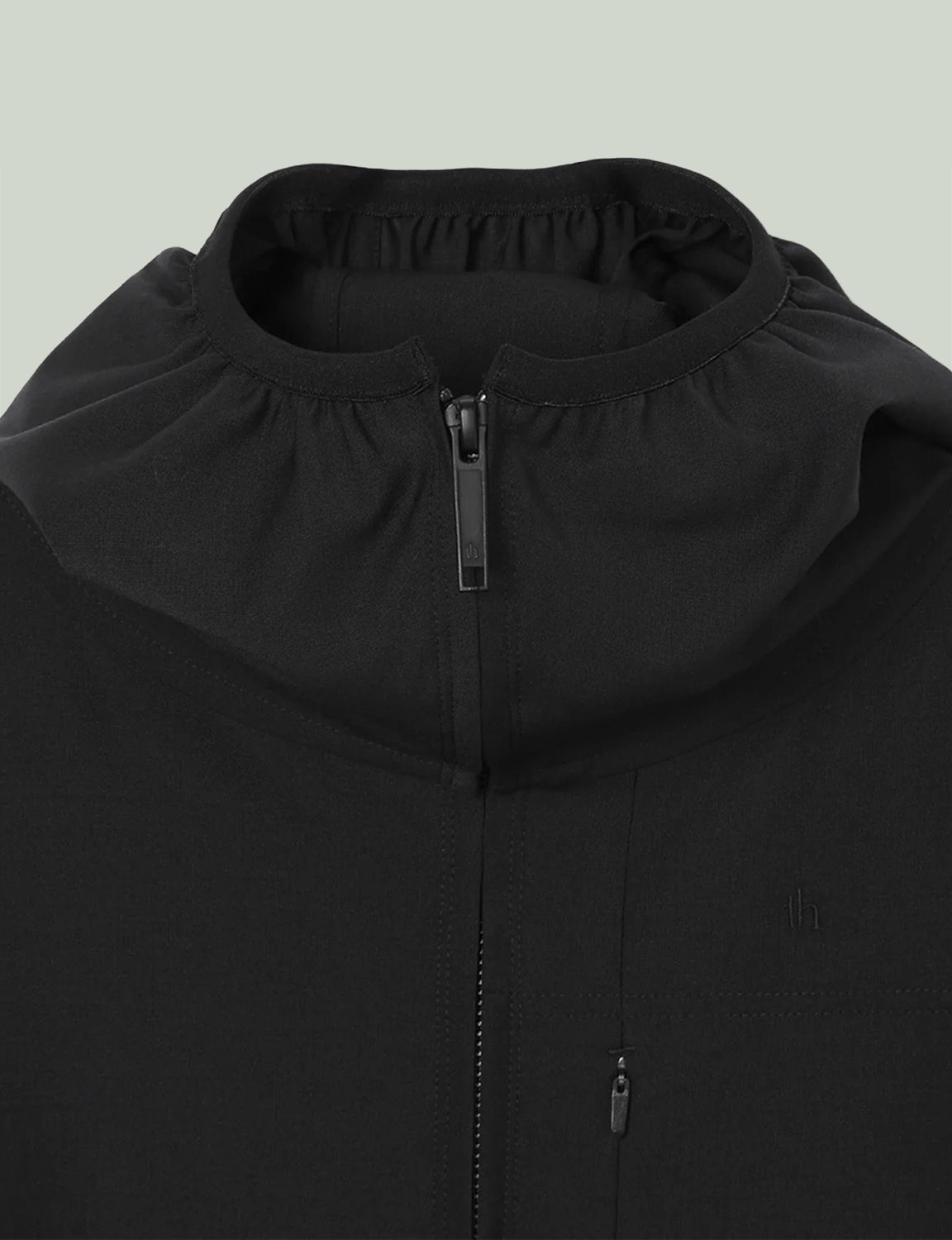 Hooded Shirt Blouson / black