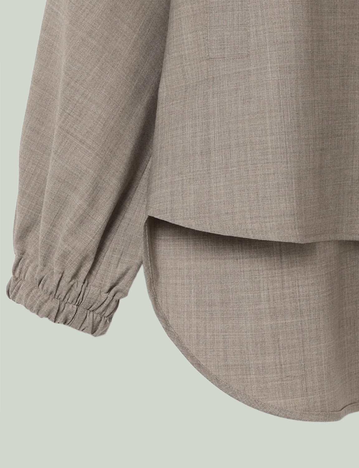 Hooded Shirt Blouson / beige