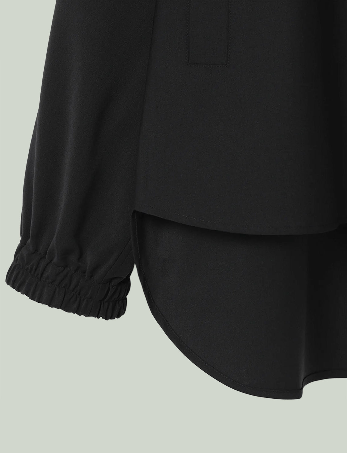 Hooded Shirt Blouson / black