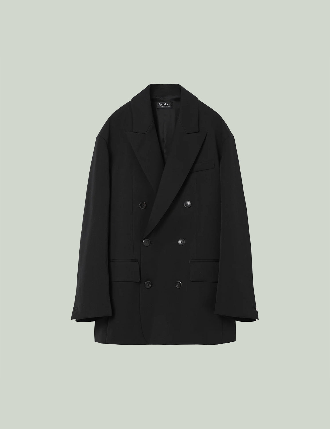 Oversized Double Breasted Jacket / black