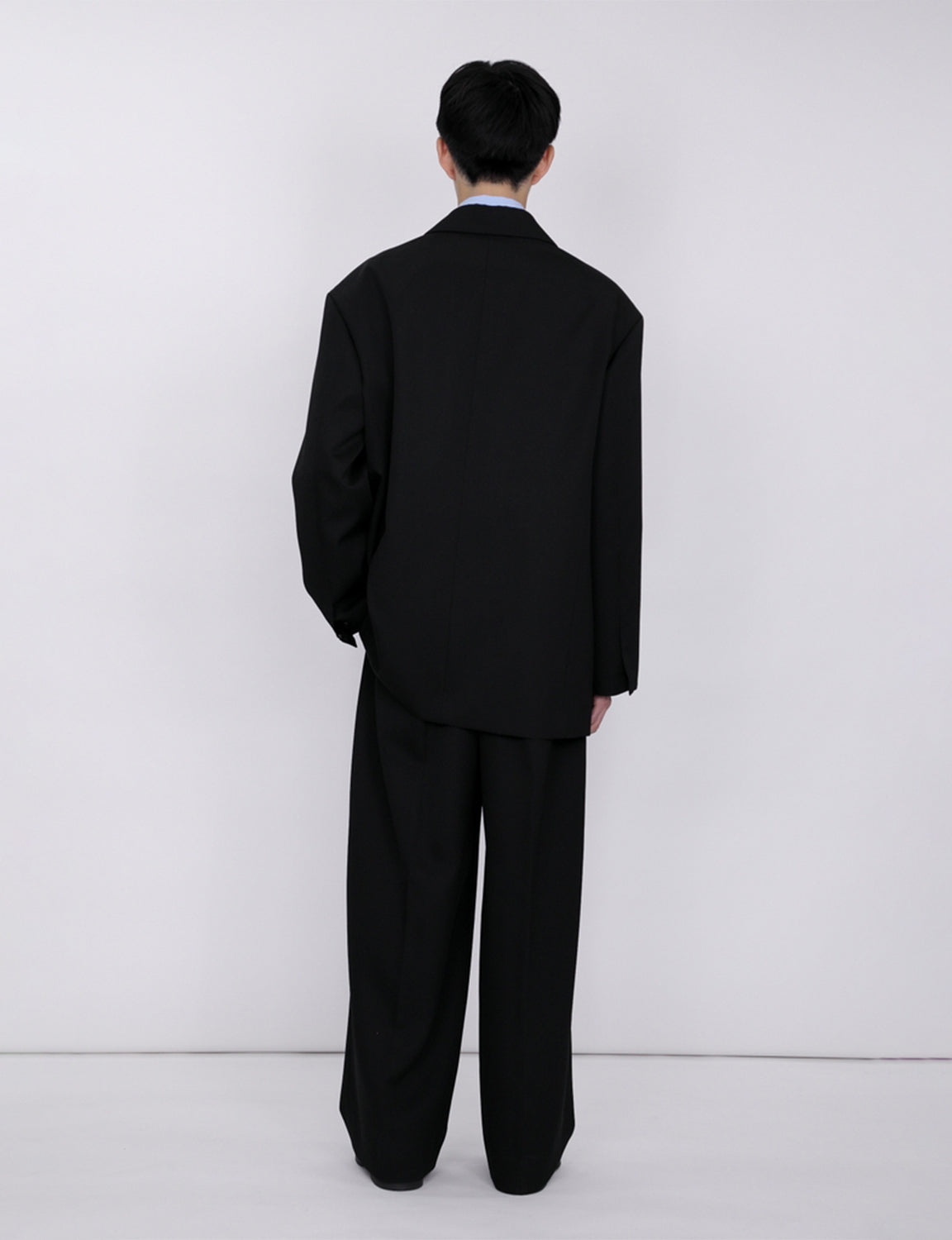 Oversized Double Breasted Jacket / black