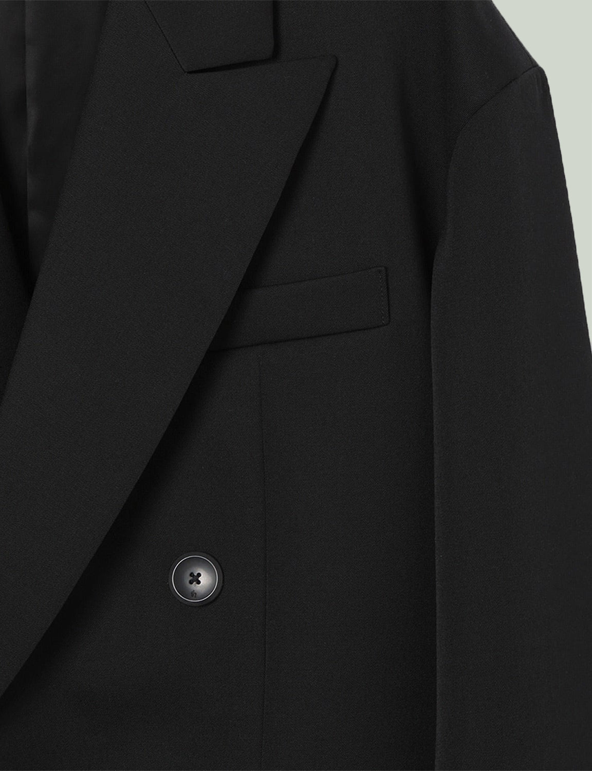 Oversized Double Breasted Jacket / black