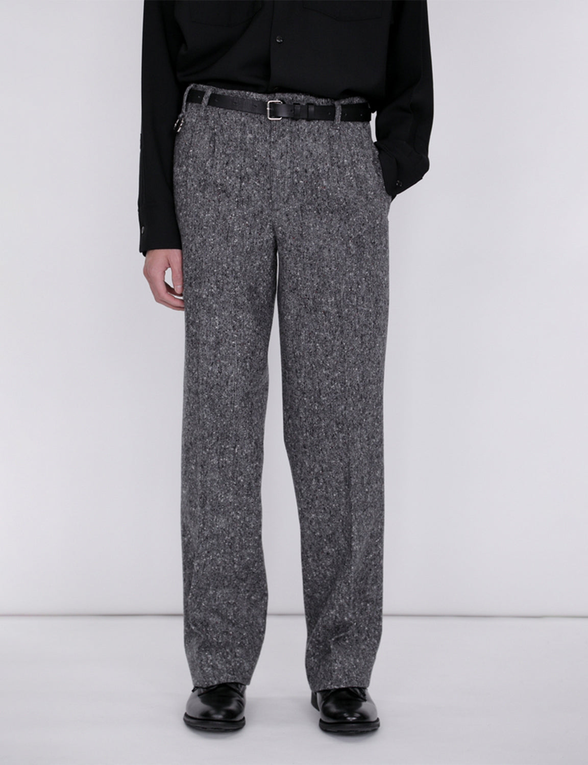 QUINN / Wide Tailored Pants / tweed