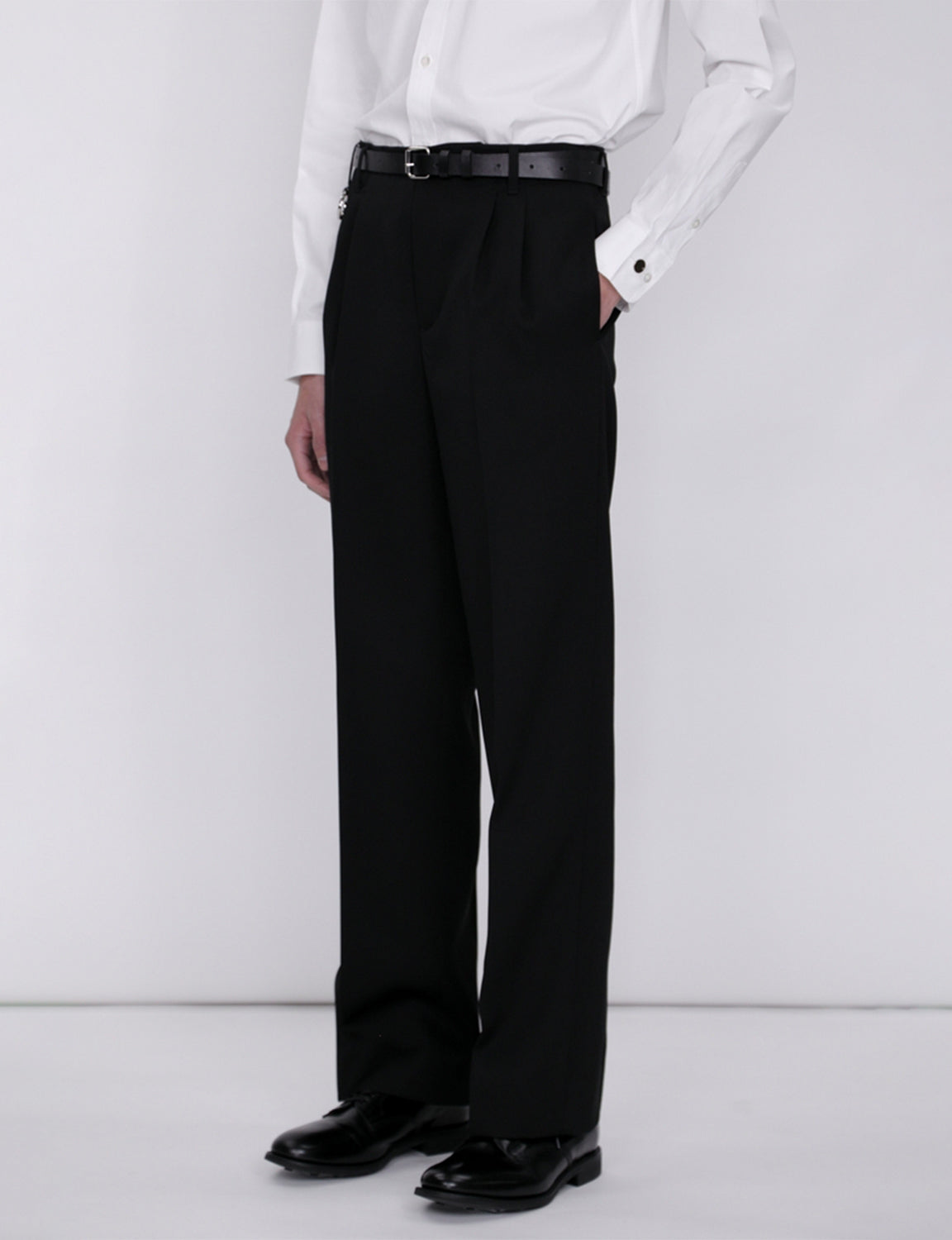 QUINN / Wide Tailored Pants / black