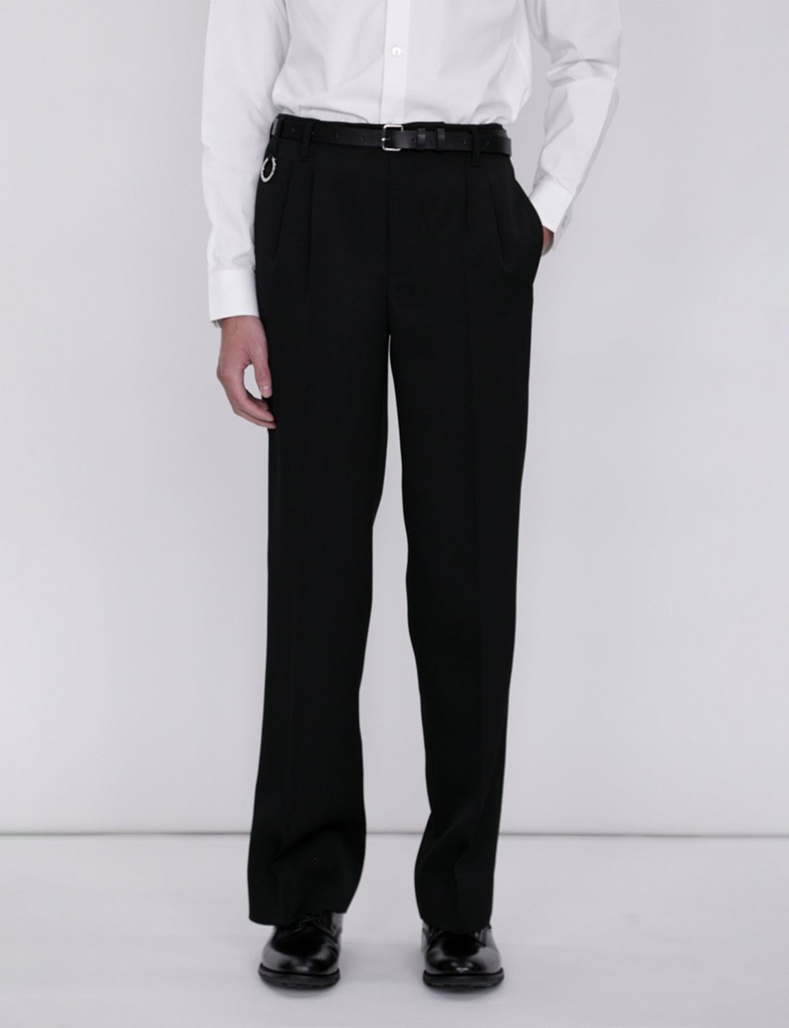 QUINN / Wide Tailored Pants / black