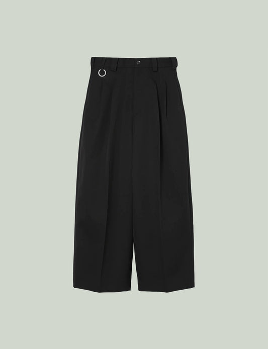 Extra Volumed Tapered Pants / black