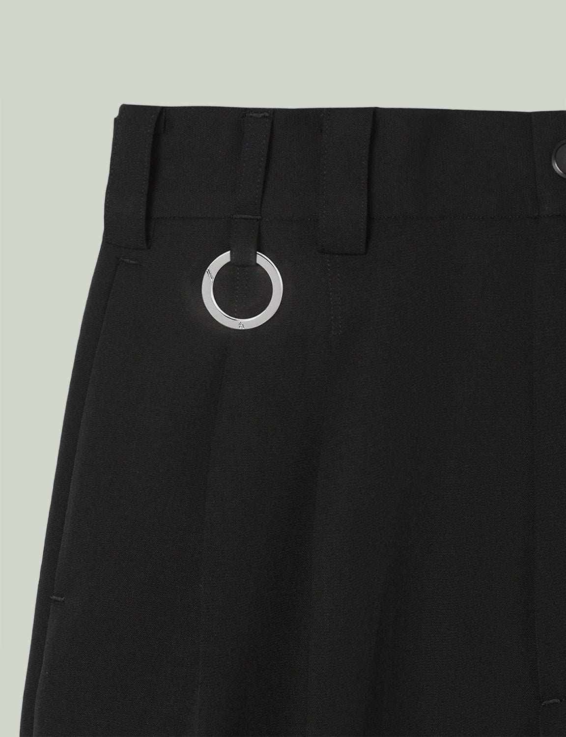 Extra Volumed Tapered Pants / black