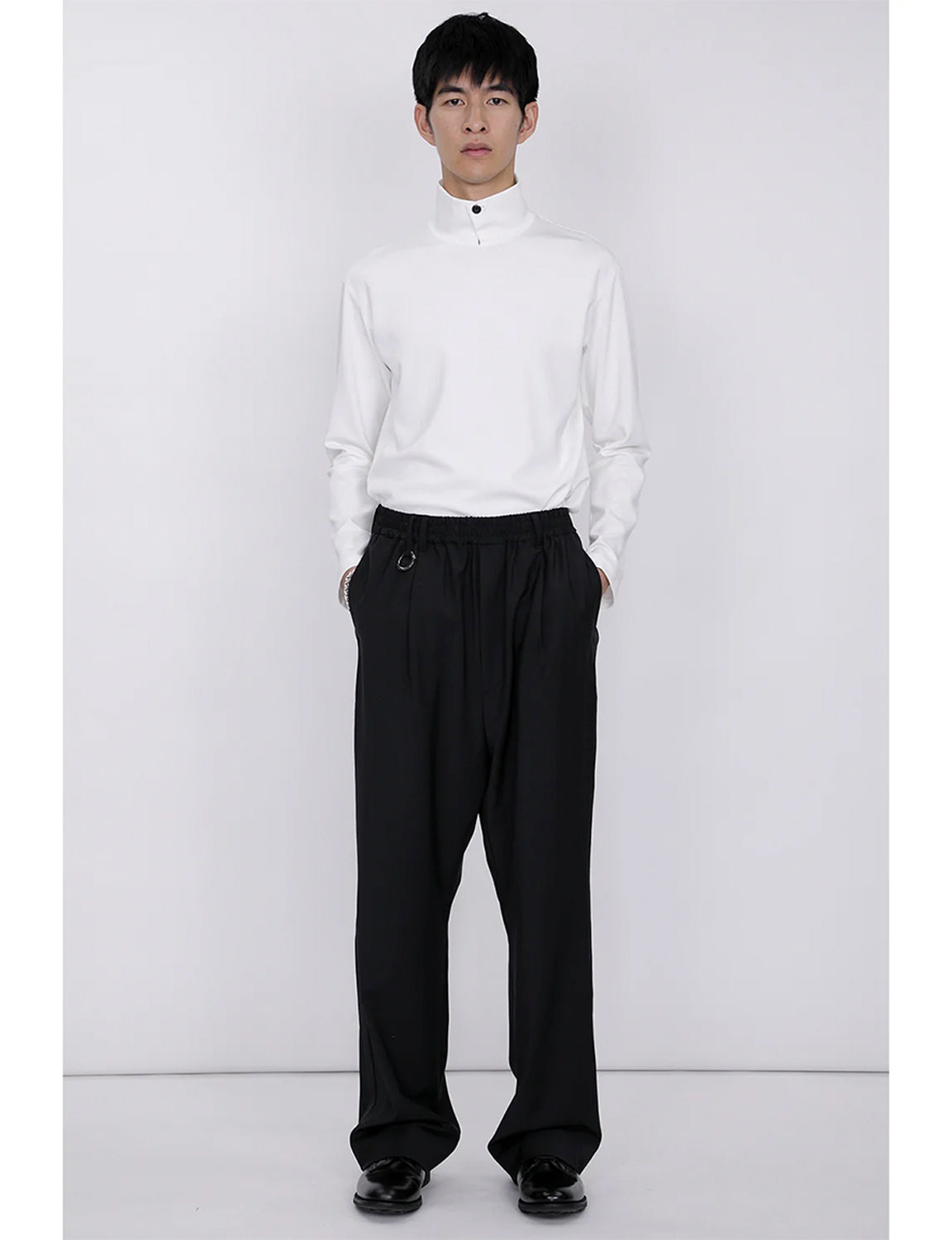 Side Stripe Pants / black