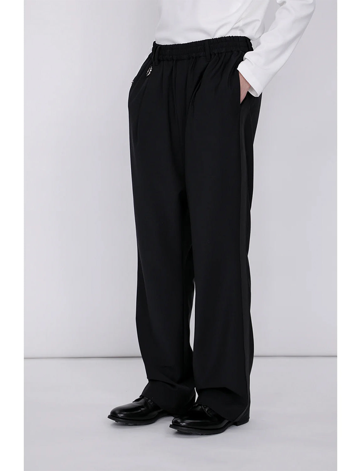 Side Stripe Pants / black
