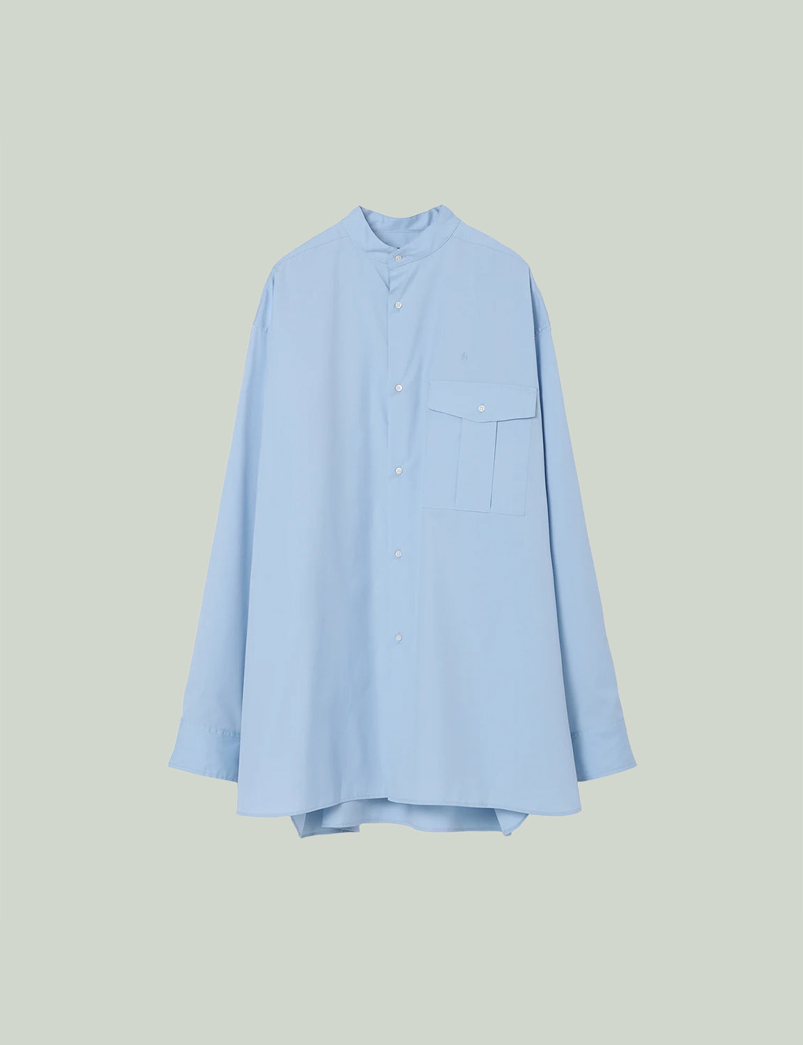 Stand Collar Big Shirt / sax