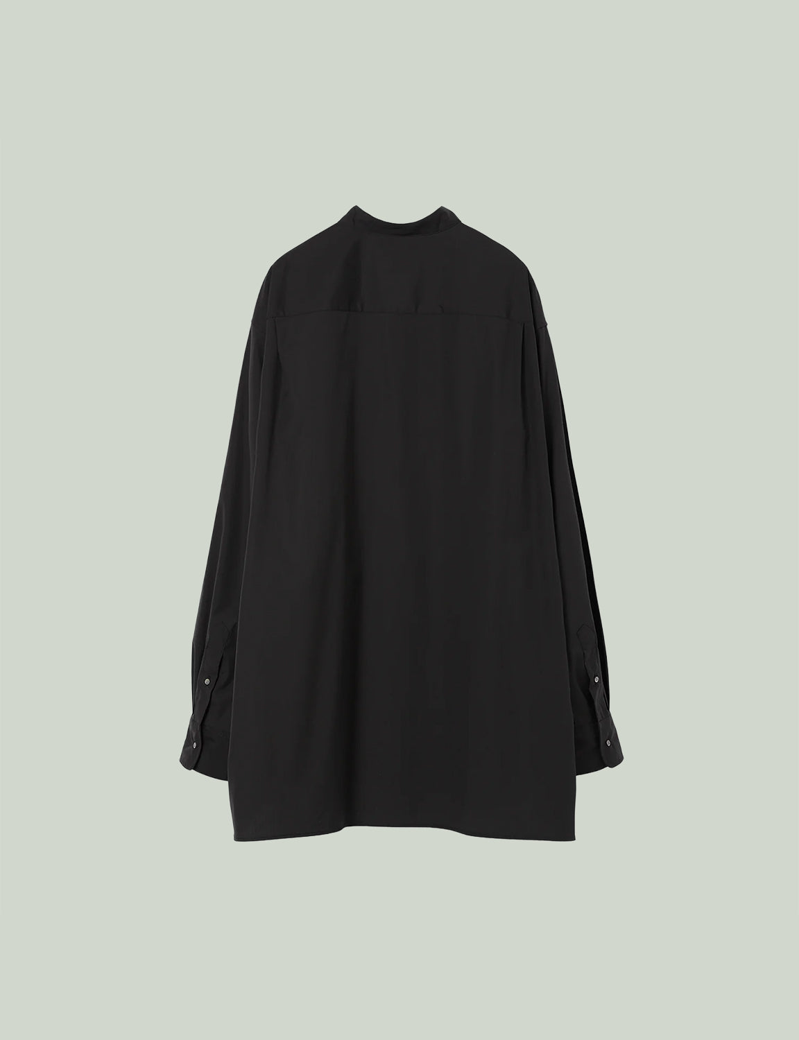 Stand Collar Big Shirt / black