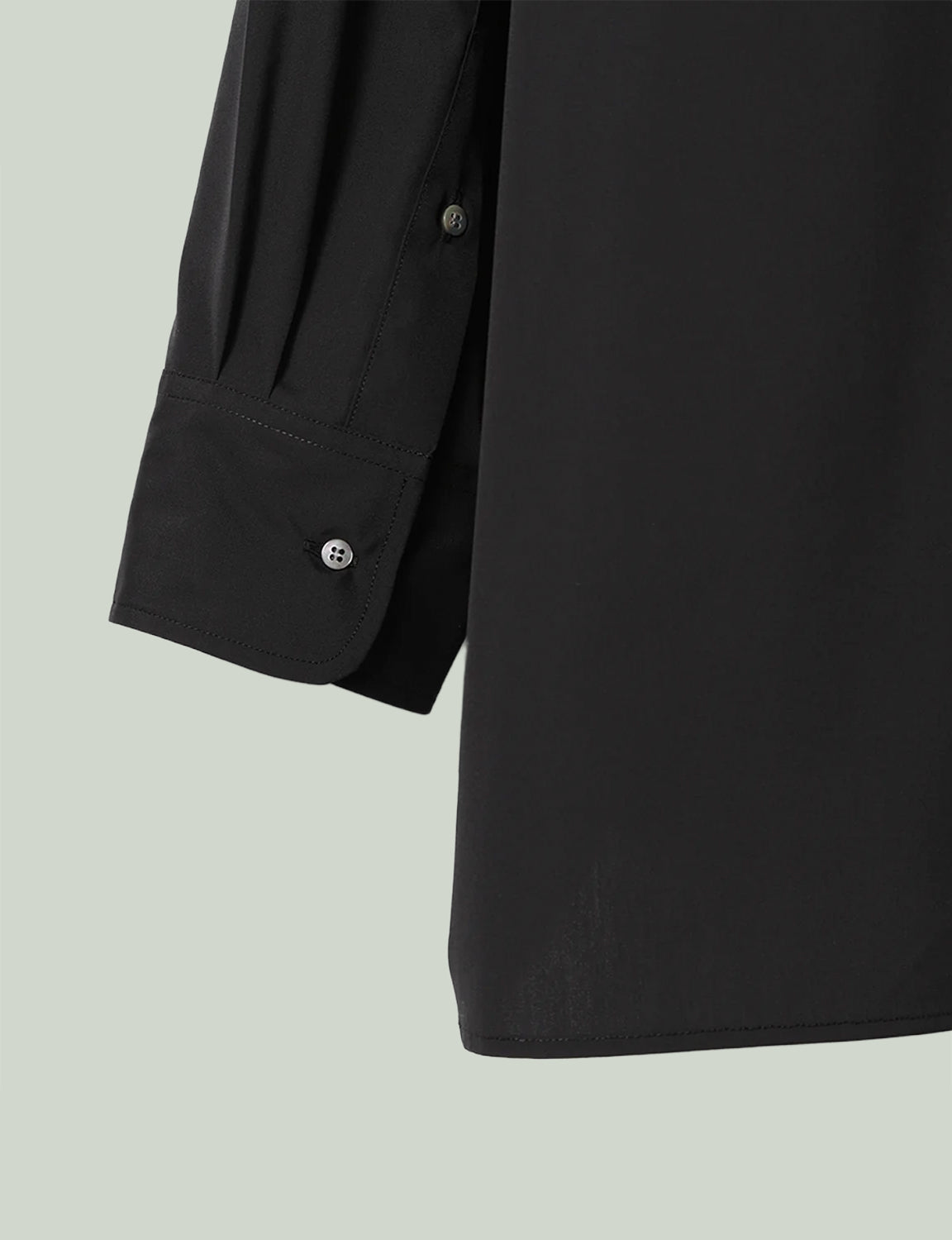 Stand Collar Big Shirt / black