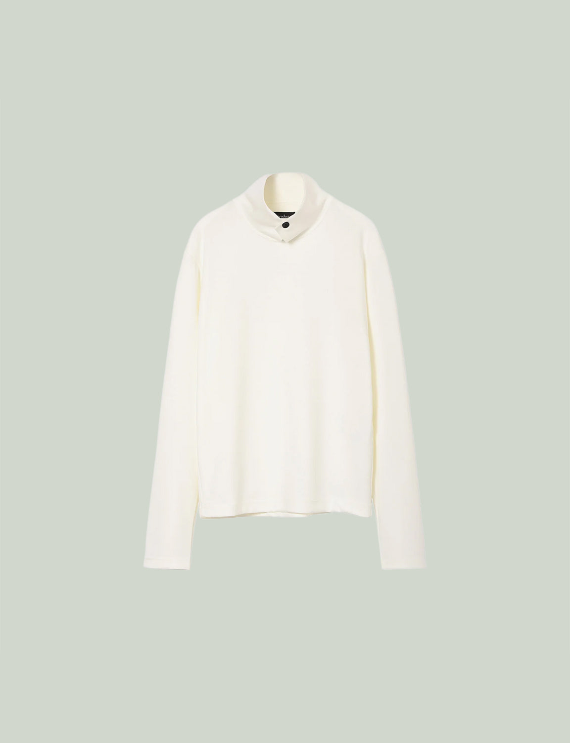 Stand Collar Turtleneck Top / white