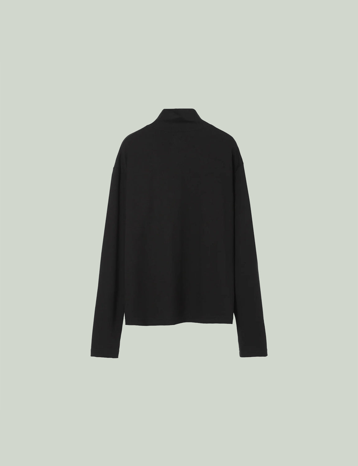 Stand Collar Turtleneck Top / black