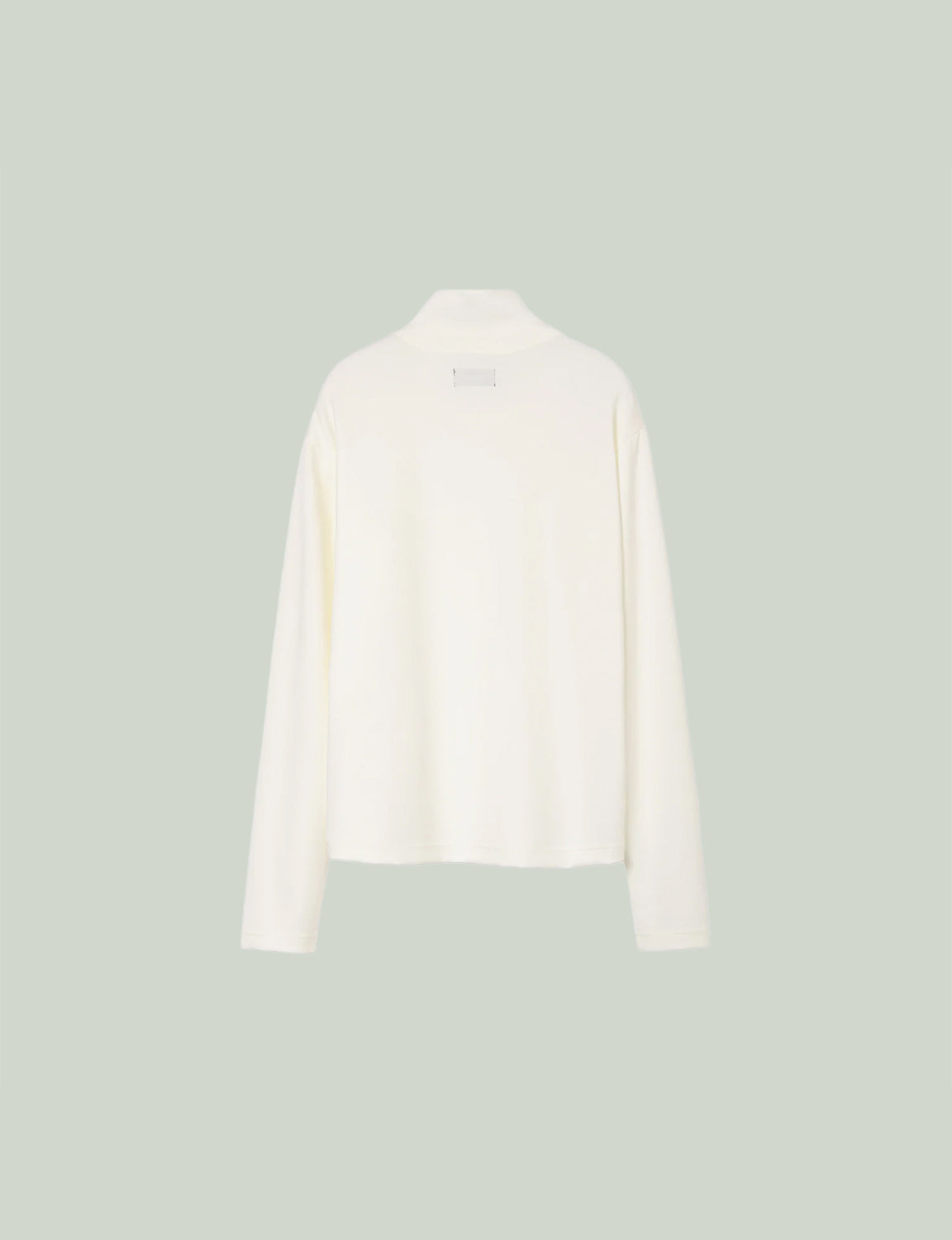 Stand Collar Turtleneck Top / white