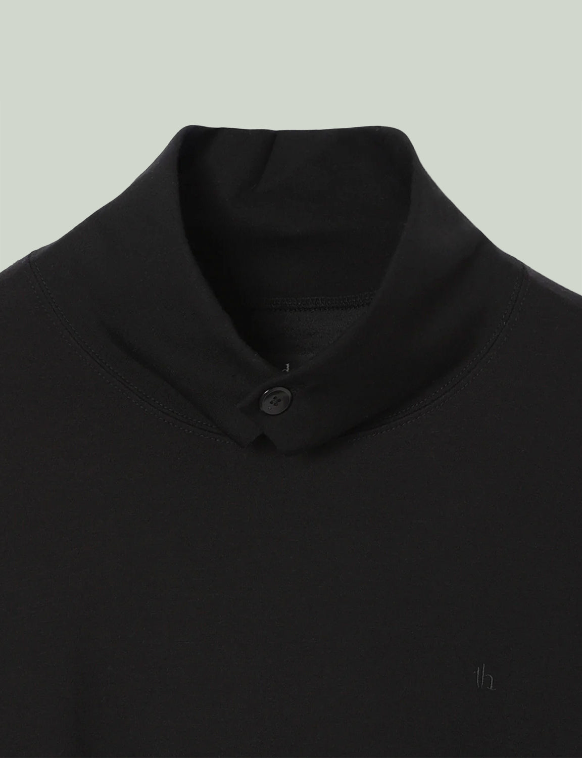 Stand Collar Turtleneck Top / black