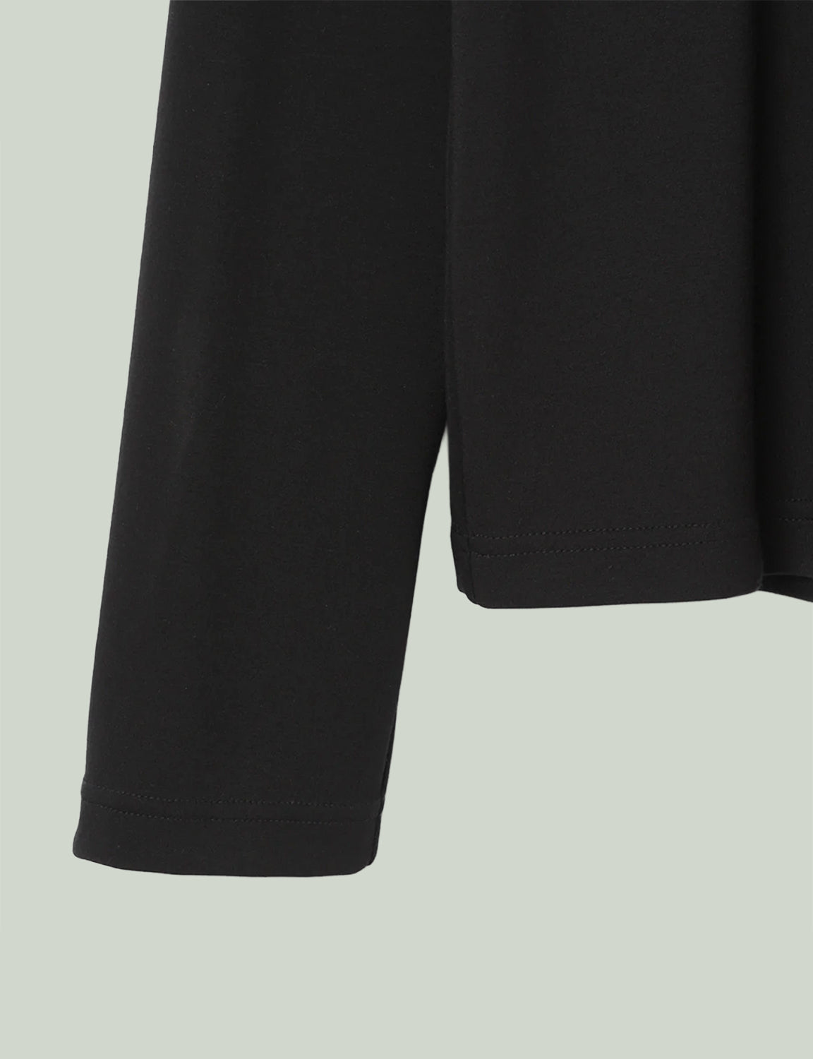 Stand Collar Turtleneck Top / black