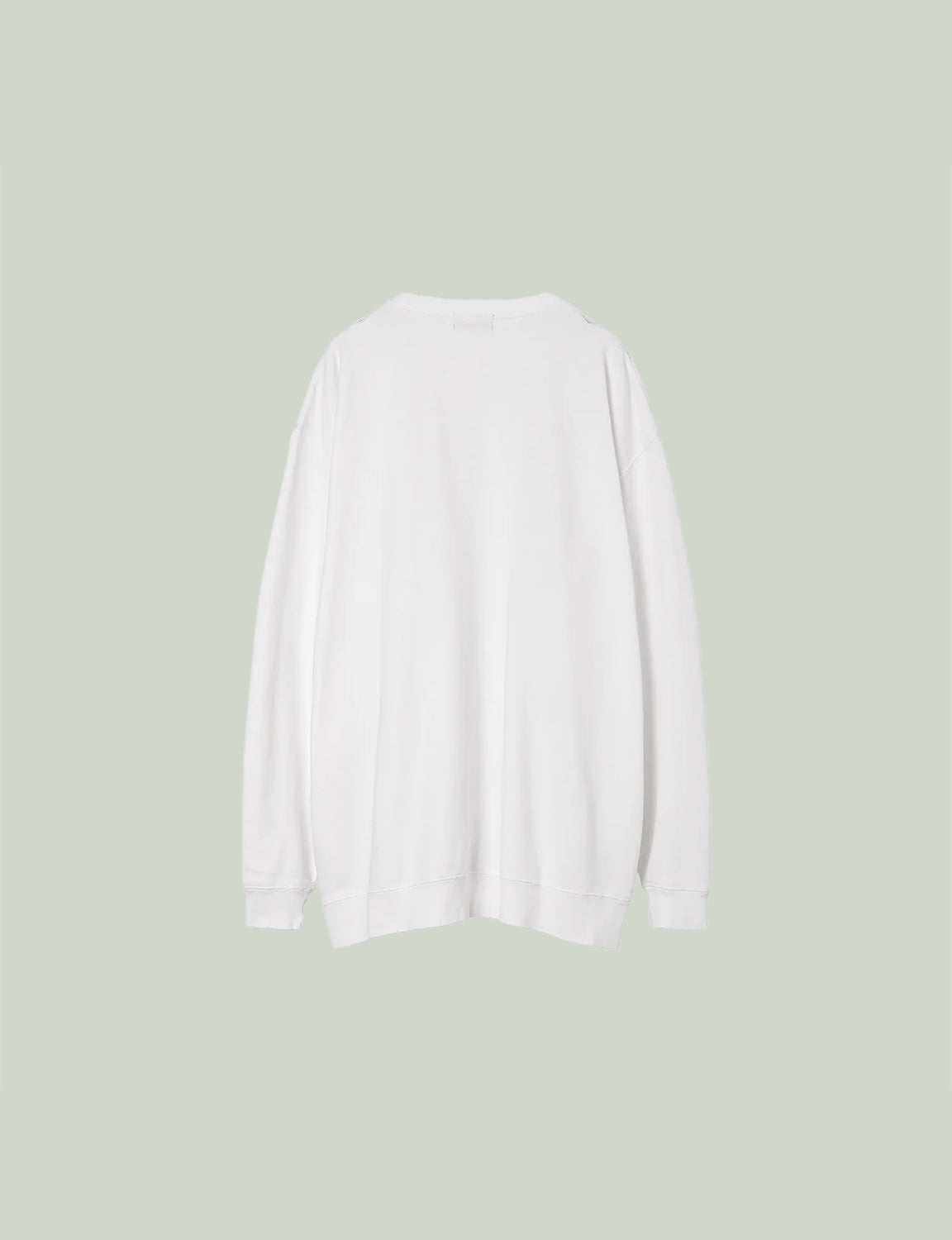 Damaged College Sweatshirt / white