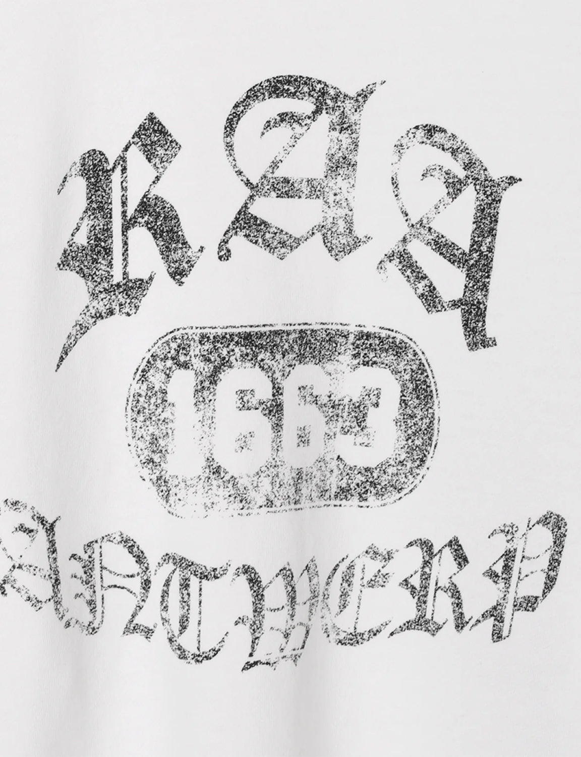 Damaged College Sweatshirt / white