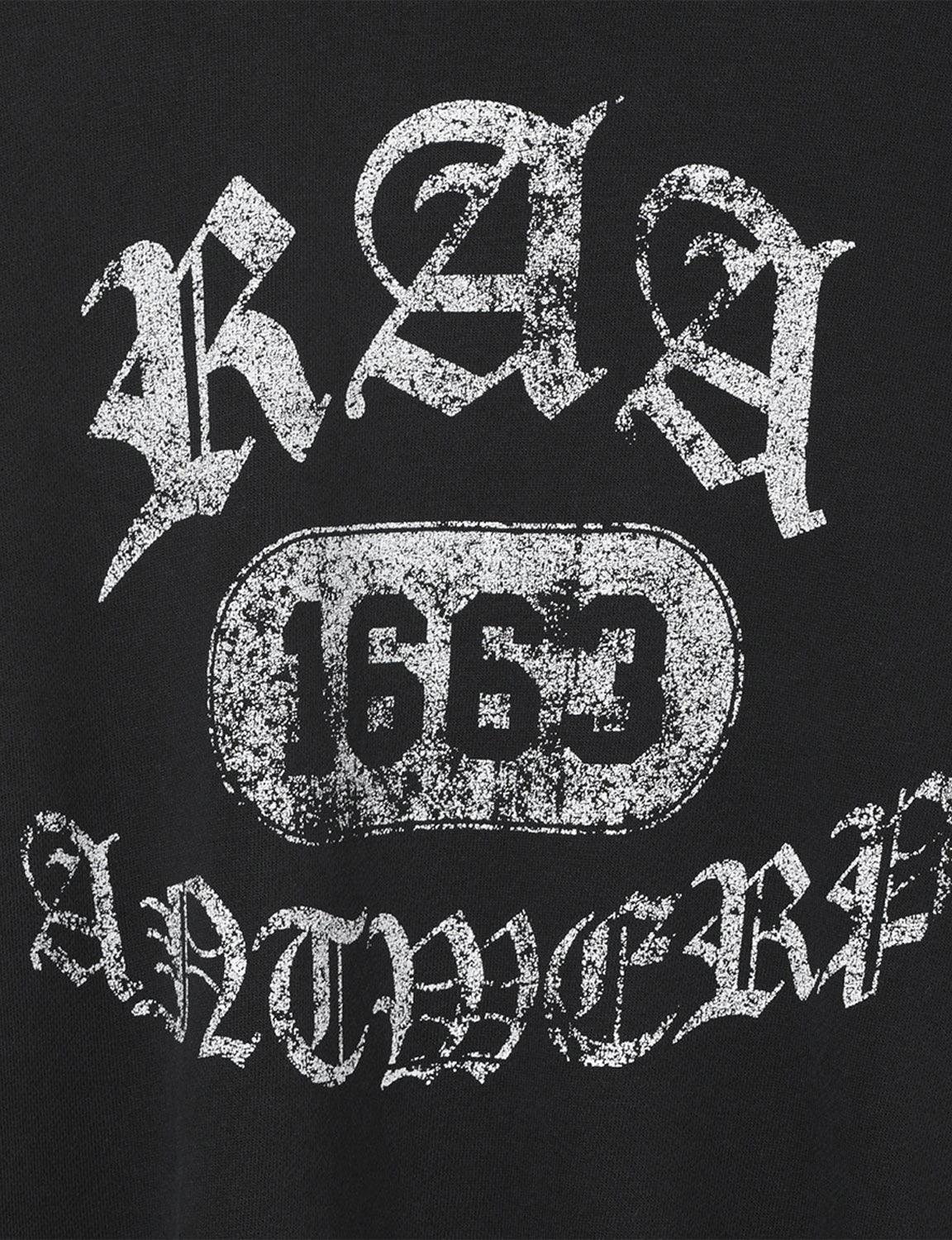 Damaged College Sweatshirt / black