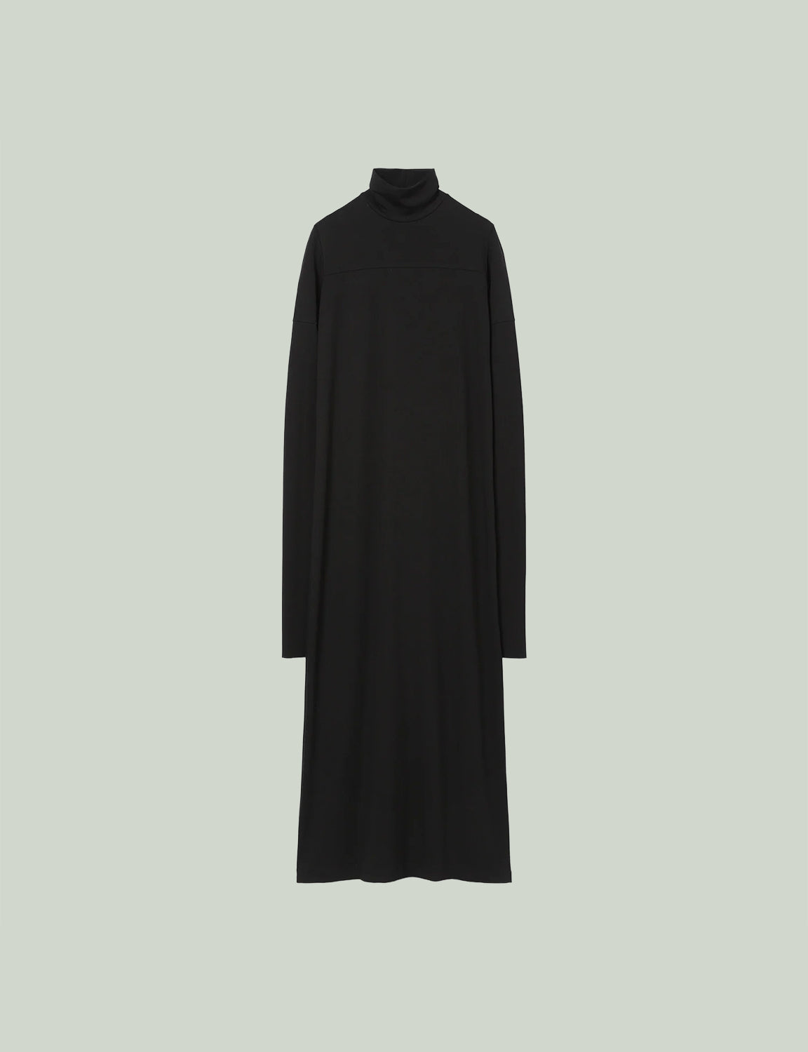 Mix Cut Dress / black × black