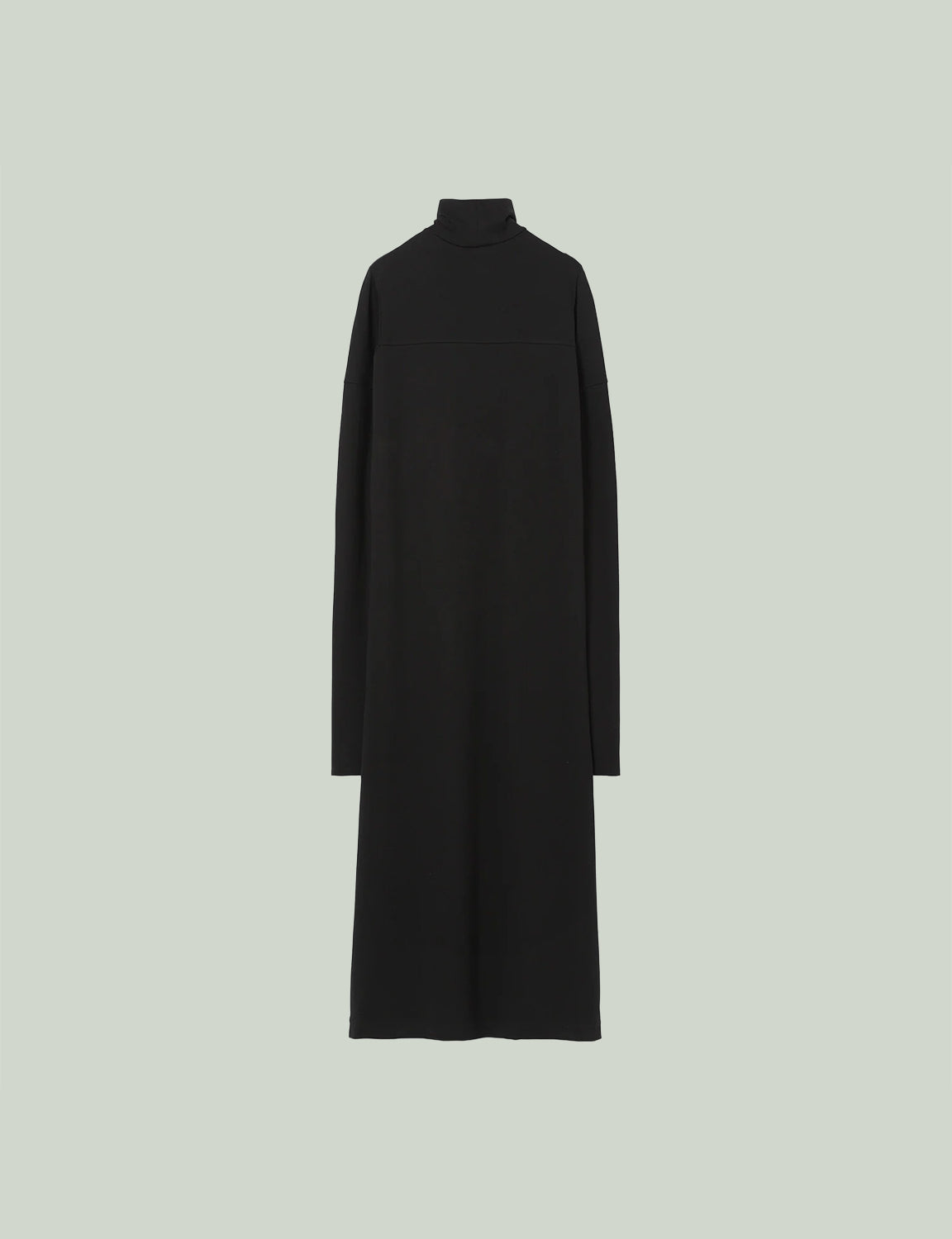 Mix Cut Dress / black × black