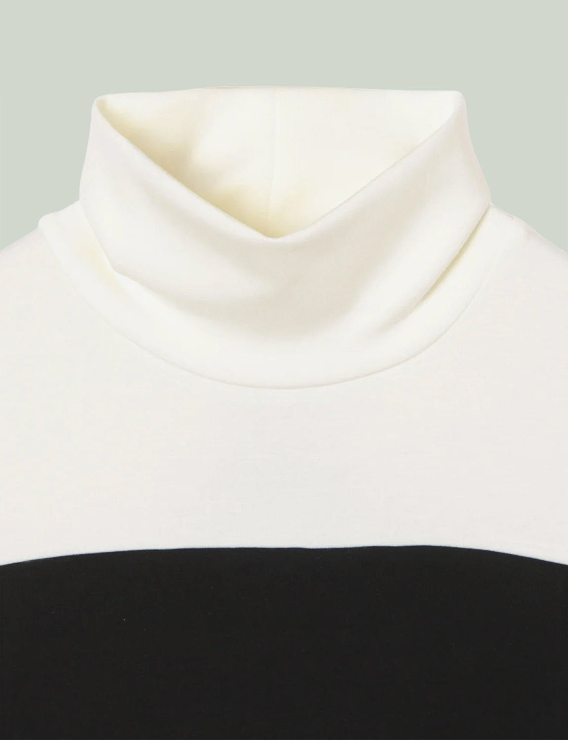Mix Cut Dress / white × black