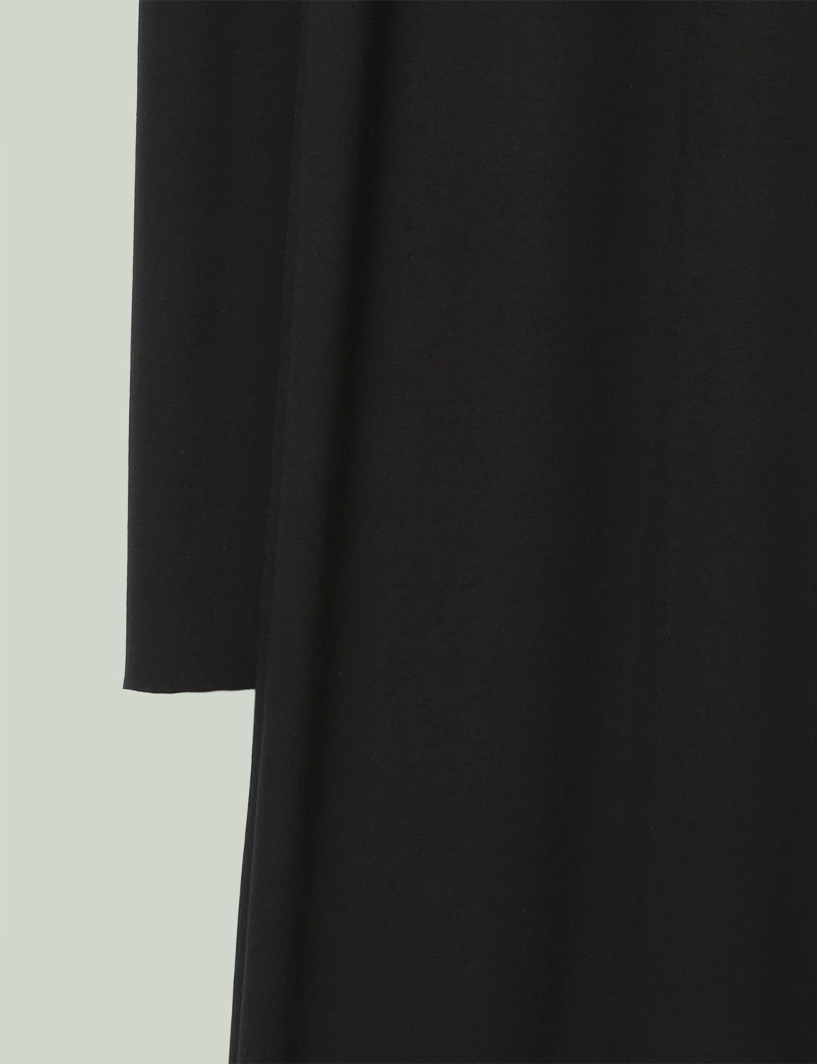 Mix Cut Dress / black × black