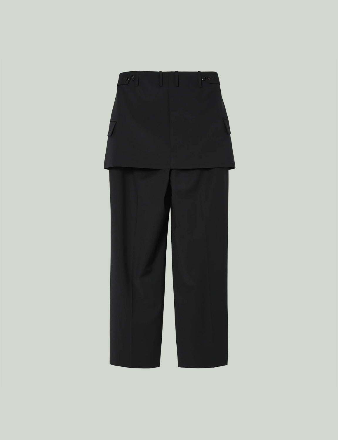 Tailored Detail Wide Pants / black