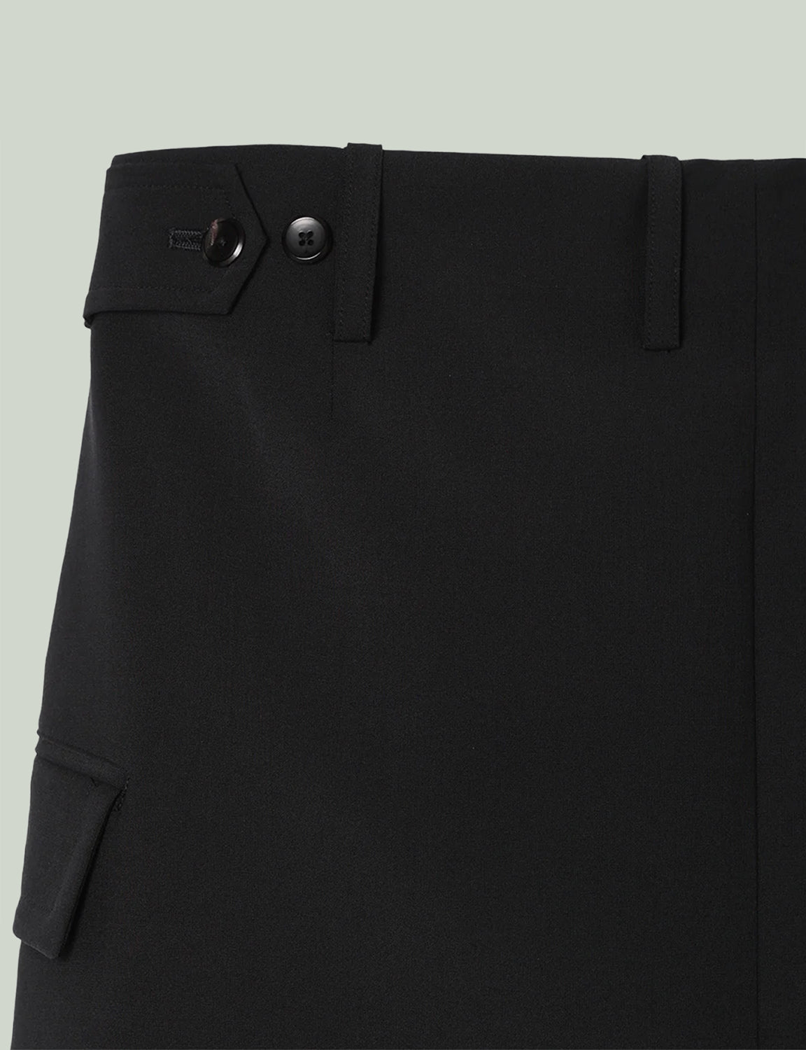 Tailored Detail Wide Pants / black