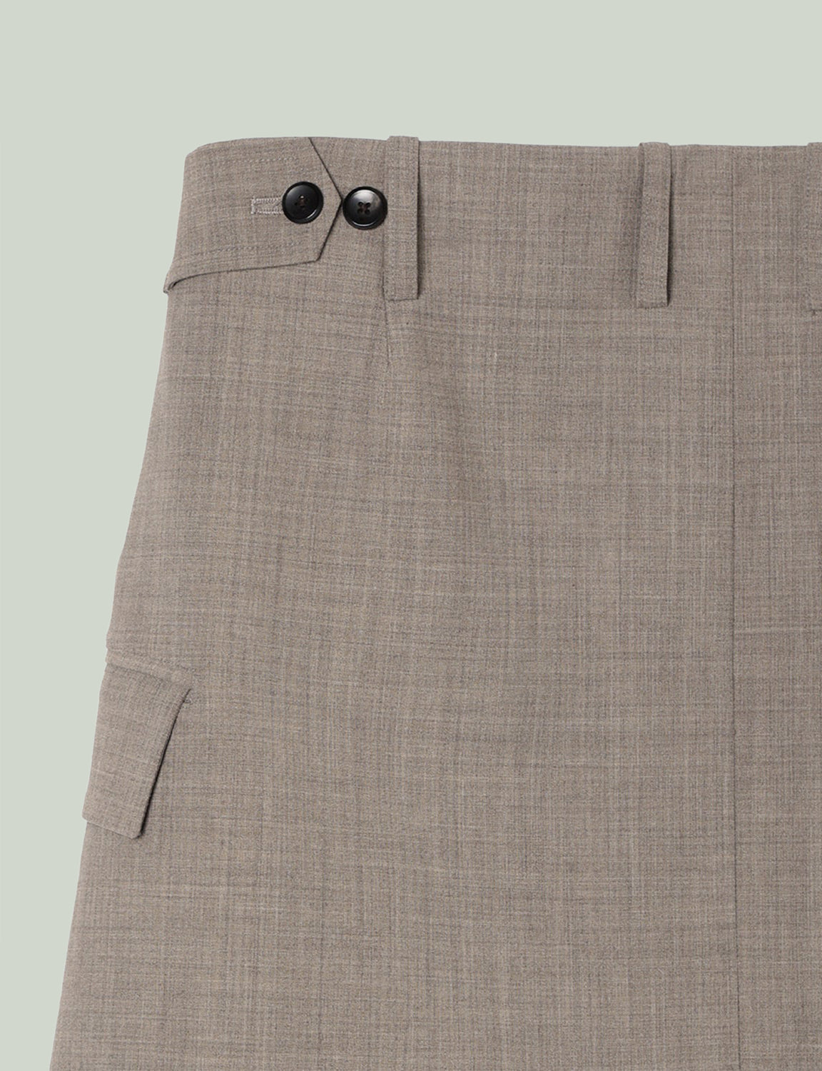 Tailored Detail Wide Pants / beige