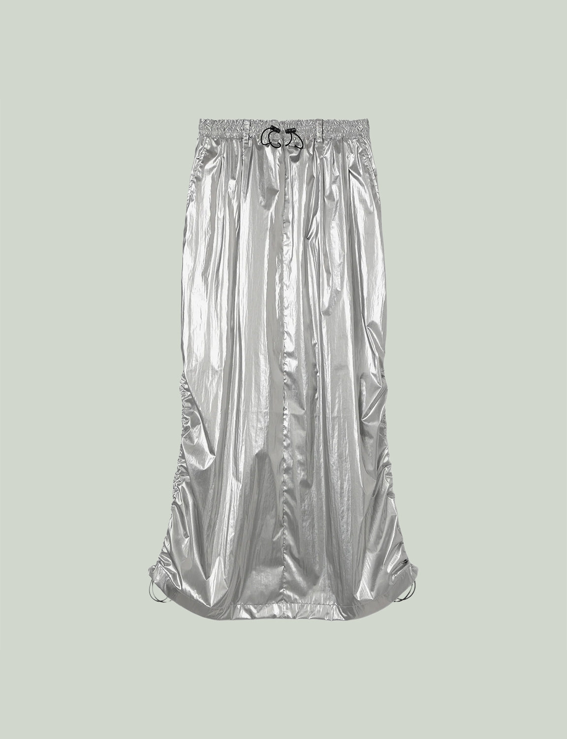 Back Slit Skirt / silver