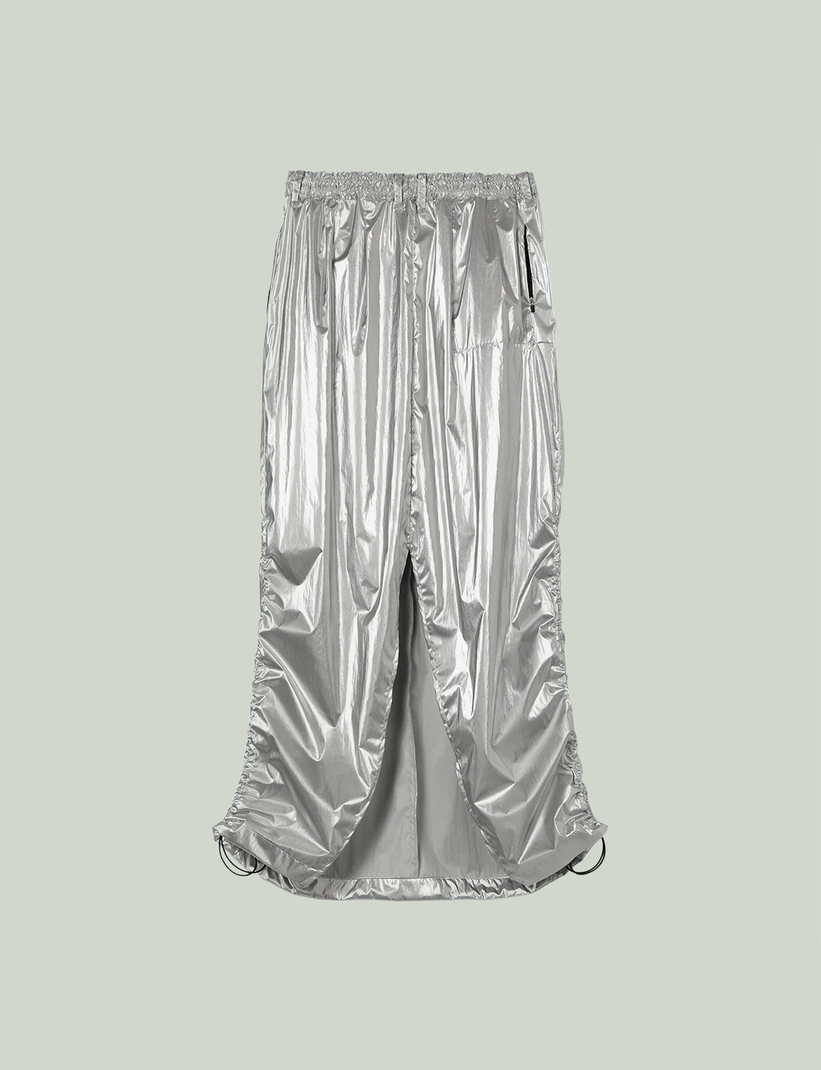 Back Slit Skirt / silver