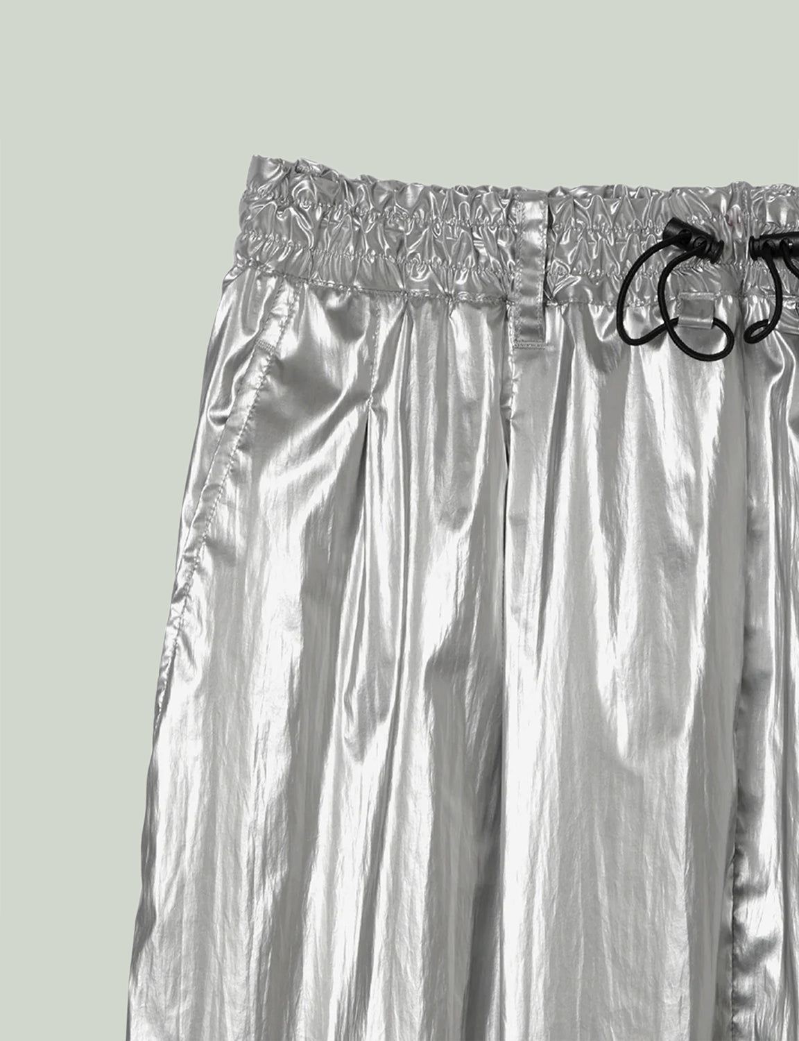Back Slit Skirt / silver