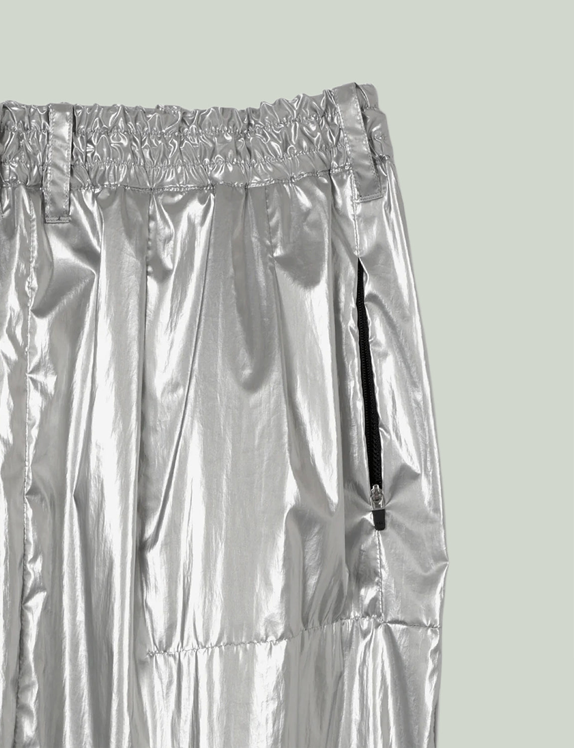 Back Slit Skirt / silver
